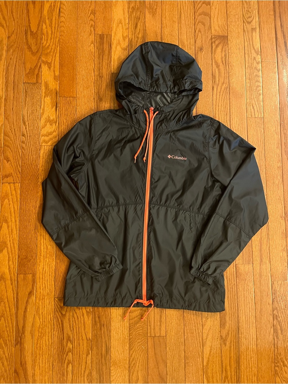 Columbia Women's Flash Forward Windbreaker Jacket Black Coral KL3010 Size Small